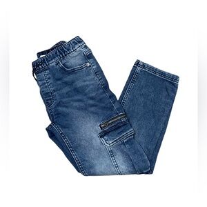 Wonder Nation Boys’ blue cargo jeans, size 8 kids